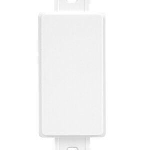 Decora Blank Adapter Plate White Box of 15